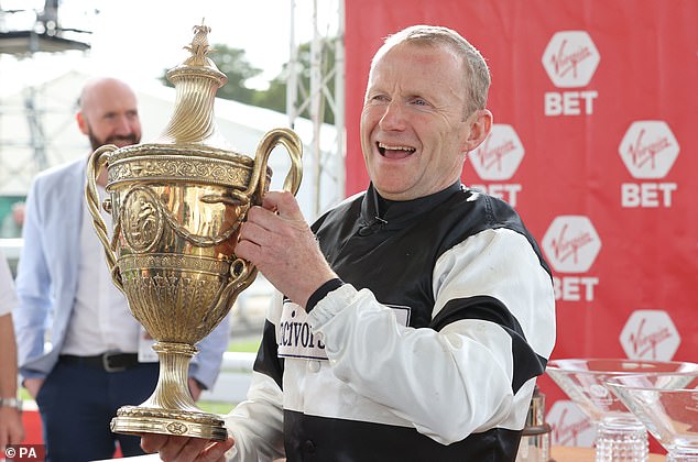 Joe Fanning took a last-ditch victory over Significantly in the Ayr Gold Cup