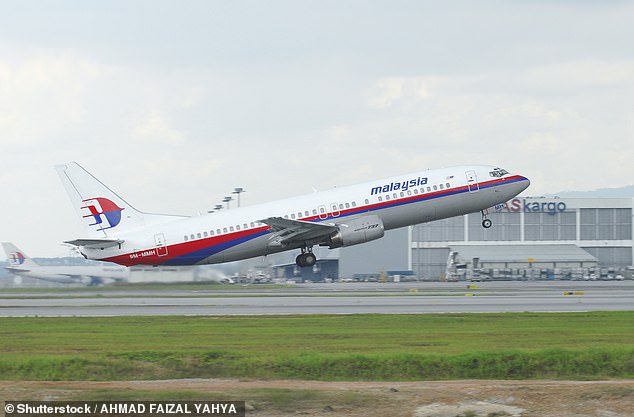 The Malaysia Airlines plane disappeared about 38 minutes after leaving Kuala Lumpur airport en route to Beijing on March 8, 2014 (image)