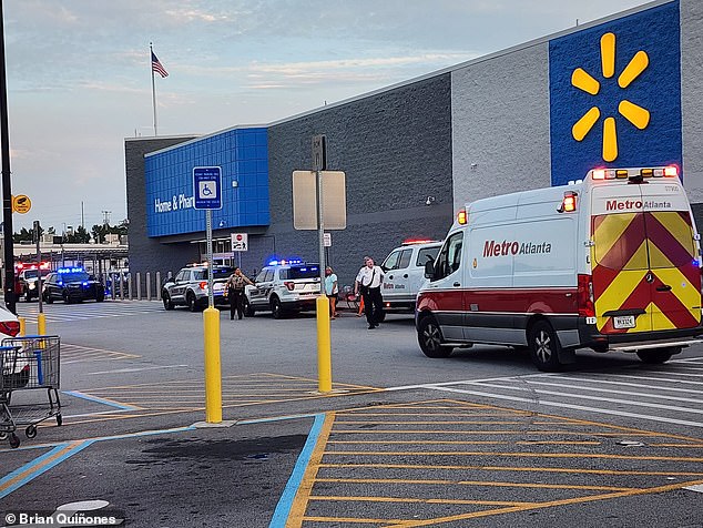 A shooting broke out at a Walmart in Georgia, which police described as a 