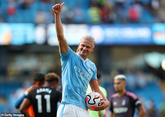 Erling Haaland played for Manchester City with his first hat-trick of the season to take his total to six in the league