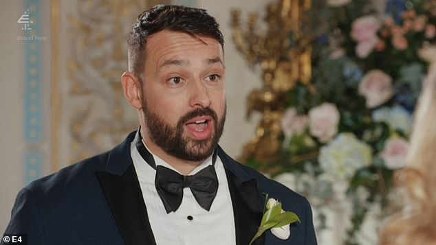 Not convinced: Married at First Sight British fans were far from impressed with new groom Georges, with some accusing him of being a 'man child' after marrying his bride Peggy