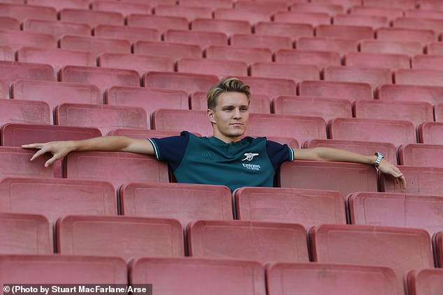 Arsenal fans appear delighted following the news that Martin Odegaard has signed a new contract