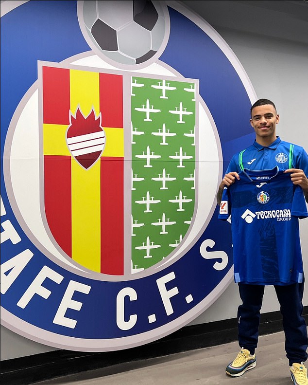 Mason Greenwood has been pictured in Getafe colors for the first time since moving on loan