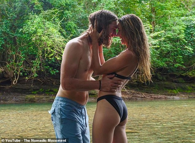 Kaylee Dubeau and Jordan Saglio, from Massachusetts, traveled through Central America in a converted school bus for years before settling on the green slopes of western Panama