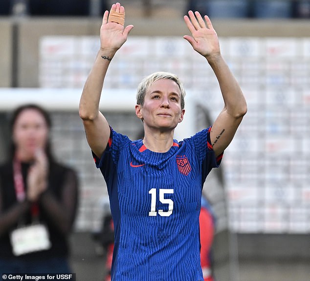 Rapinoe's career ended when Margaret Purce was substituted in the 53rd minute