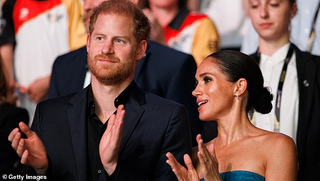 Prince Harry, Duke of Sussex and Meghan, Duchess of Sussex will be seen during the closing ceremony of the Invictus Games on Saturday