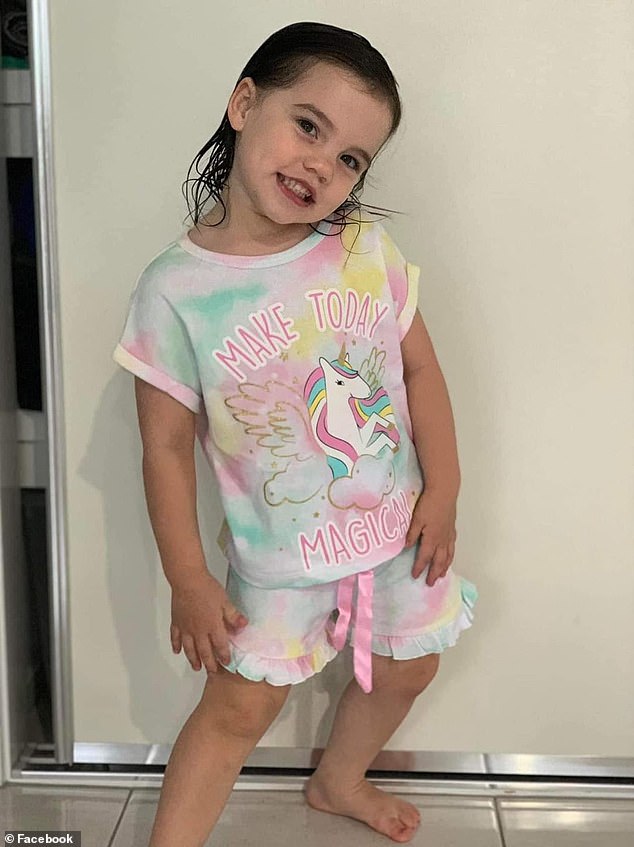 When Gold Coast girl Norah Rae Tutukaa Terei-Bristowe (pictured), 4, fell ill with a fever, vomiting and headache, her parents called a doctor to their home