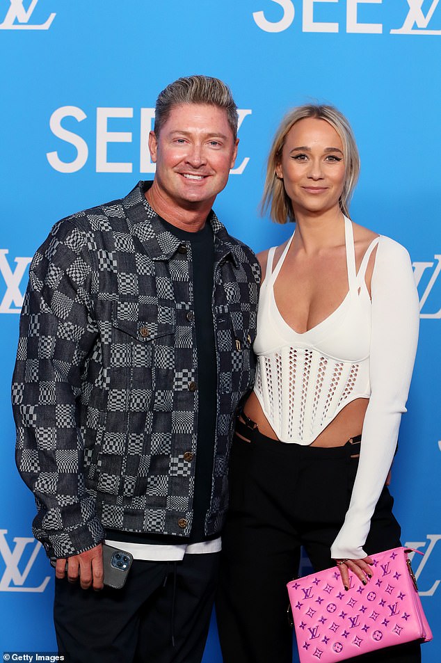 Michael Clarke, 42, (left) and on-off girlfriend Jade Yarbrough, 30, (pictured together in November 2022) have sparked rumors of a romantic reconciliation after they were spotted sneaking away together on a European getaway this week