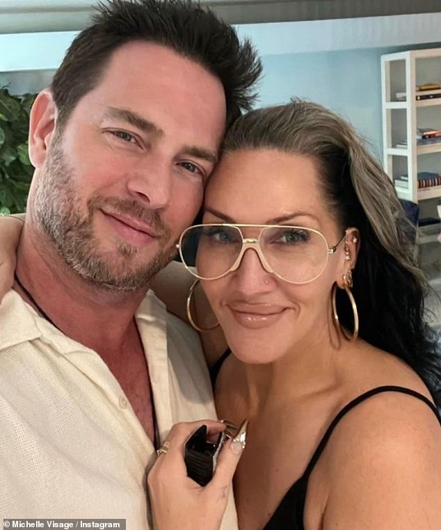 Married: Former Strictly star Visage, 54, who has two daughters with author David Case, says: 'My husband and my daughter have just completed ketamine therapy'