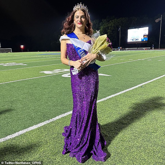 Tristan Young, 17, was voted homecoming queen at Oak Park High School in Kansas City, Missouri, beating out four biologically female students