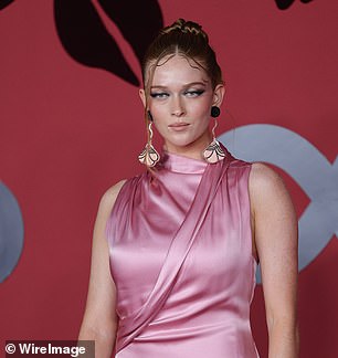 Interesting: The 22-year-old rising star caused quite a stir at the Sustainable Fashion Awards in Milan on Sunday when she drew comparisons to Stranger Things actress Sadie Sink