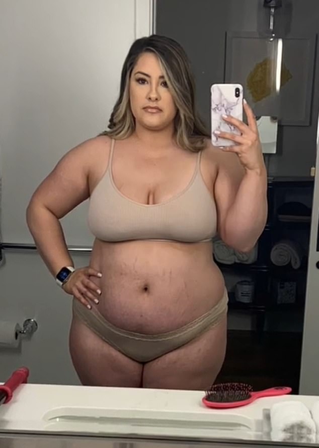 LA-based Kelsey often keeps her 122,200 followers updated on her weight loss and health, including her battle with polycystic ovary syndrome