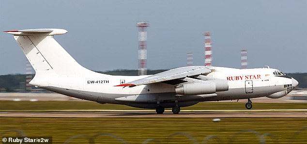 Dambiev's pre-war Telegram channel said the crashed Il-76 was operated by a company from Belarus – a close Russian ally.  The company is called Ruby Star Airways and has its headquarters in Minsk.  In the photo: an Il-76 cargo plane of the Belarusian airline 'Ruby Star'