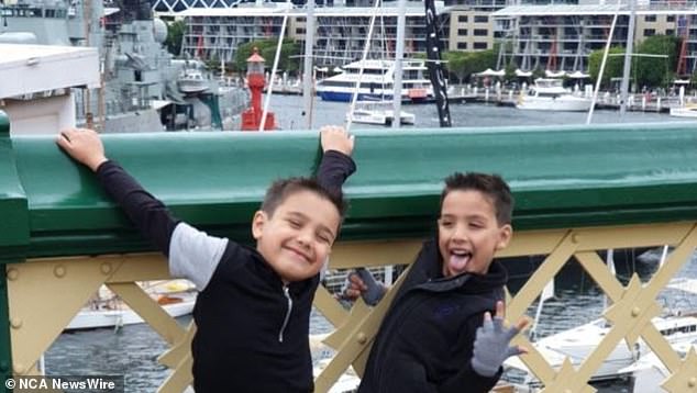 Xavier Abreu, 10, and his younger brother Peter, nine, were killed when a Subaru Impreza sedan they were in crashed into a tree in Monterey on August 25.