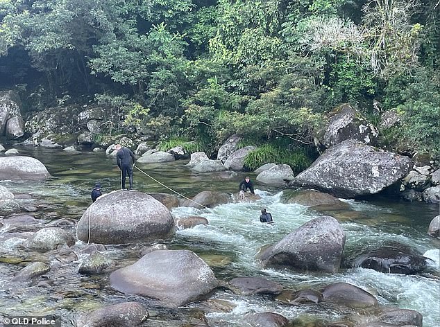 Police searched the waters after human remains were found eight months after Ms. Chuong went missing (pictured).  Forensics will determine if the bones belong to the missing tourist