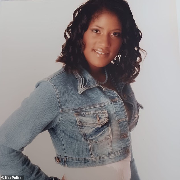 Shakira Spencer, 35, (pictured) was given ketchup sachets while enslaved, tortured, burned and beaten to death by three 'sadistic' killers, a court has heard