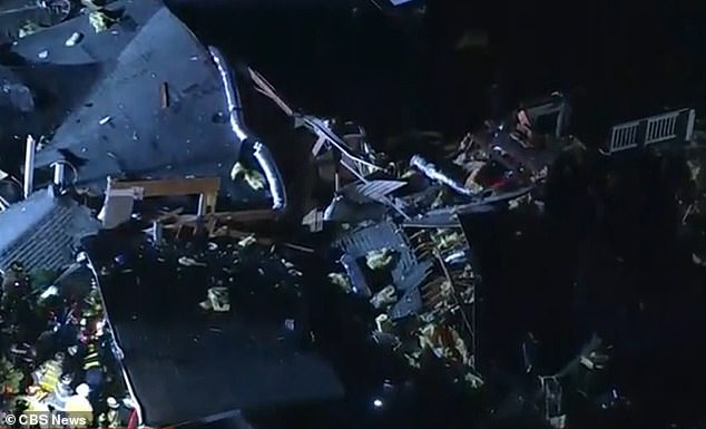 Several people are feared trapped after a house explosion in New Jersey on Friday evening