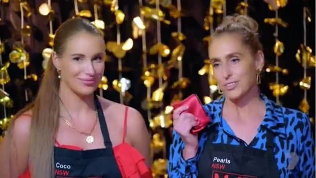 Controversial My Kitchen Rules contestants Coco and Pearls raised eyebrows during Monday night's episode with a 'raunchy' demand for eating their dessert