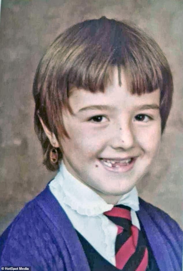 The horrific assaults started happening when Suzi was seven and left her mother Martin to babysit (Suzi pictured, aged nine)