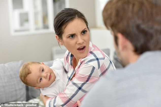 An unnamed woman has revealed to British parenting blog Mumsnet that her husband will not pay childcare costs, even though he earns more than £100,000 more than she does.  (stock image)