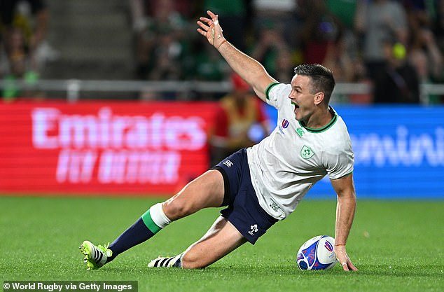 Johnny Sexton became Ireland's record points scorer in the win against Tonga