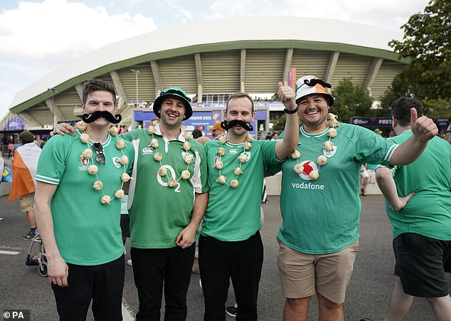 Nantes is not a natural rugby ground, but the Irish supporters were warmly welcomed