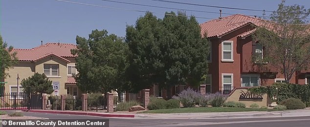 The horrific incident is said to have occurred at a party at the Villas (pictured) in Menaul, central New Mexico