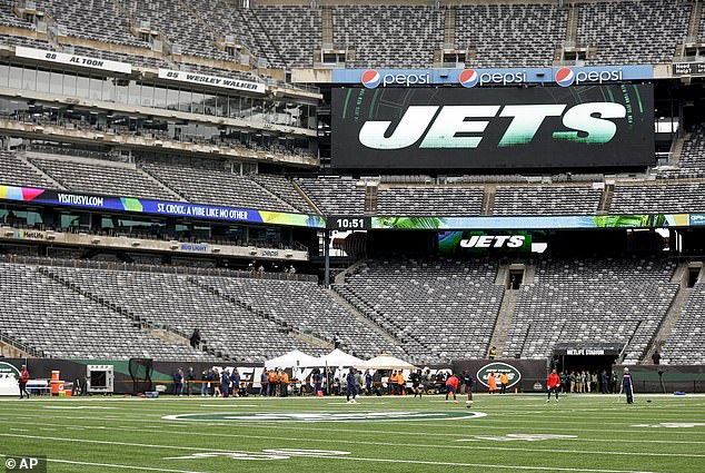 A tropical storm in the Mid-Atlantic meant poor field conditions in New York for the Jets