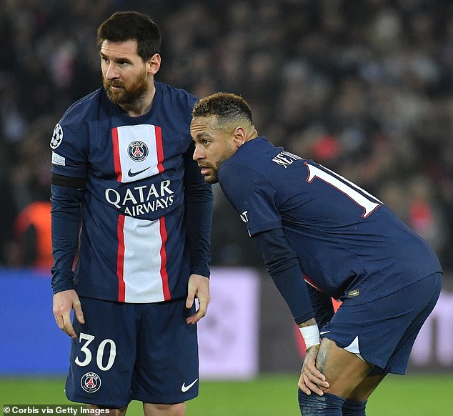 Neymar (right) claims he and Lionel Messi (left) have 'lived through hell' at Paris Saint-Germain