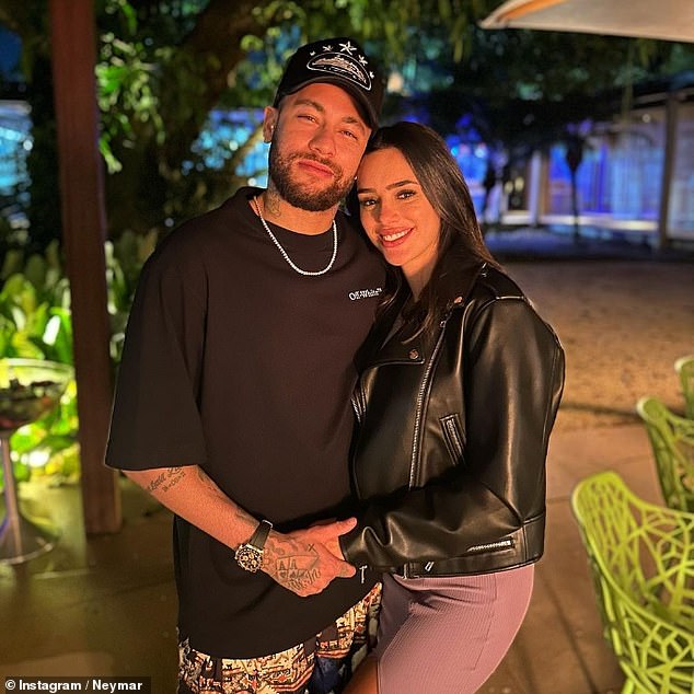 Speaking out: Brazilian football champion Neymar's heavily pregnant girlfriend has broken her silence after compromising images of the striker with two different women recently emerged