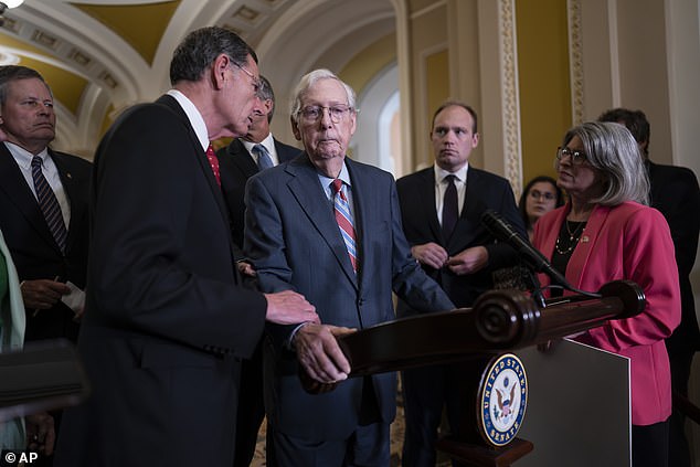 The latest episode echoes an eerily similar instance several weeks ago, when McConnell froze mid-press conference while speaking just off the Senate floor, needing help from fellow lawmakers to get him back to his office.