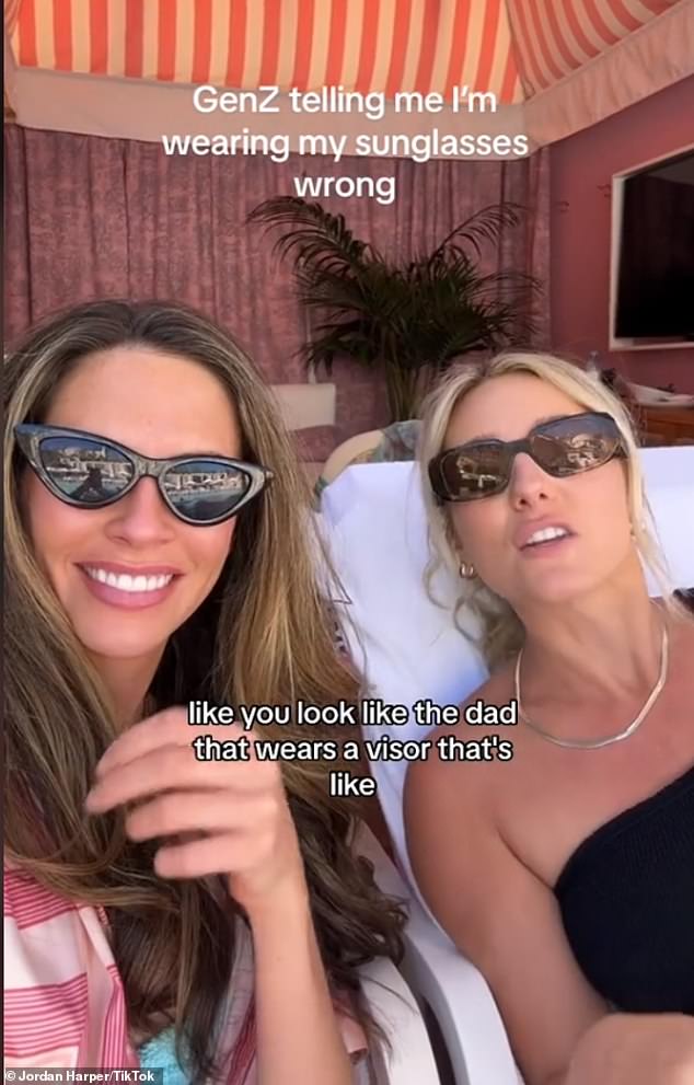 Jordan Harper, a millennial from LA, has opened a debate on TikTok about the proper way to wear sunglasses