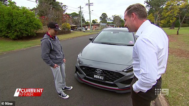 Larrikin Daniel had to wait 15 months for his Hyundai i30 N to arrive at the dealership, so he jokingly bought the number plates that read 'W8N4U' - meaning 'waiting for you'.