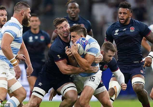 Tom Curry became the first England player to be dismissed at a Rugby World Cup after an early tackle