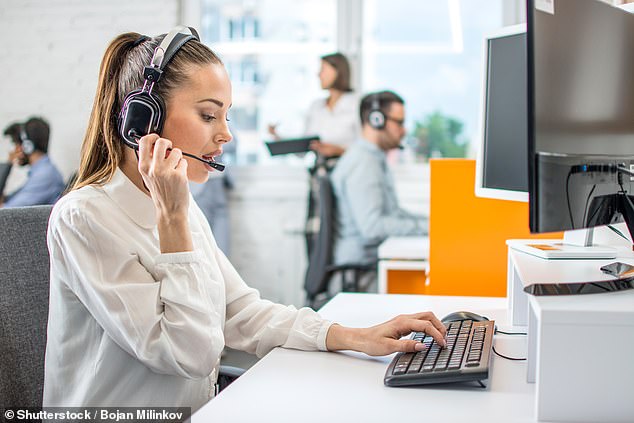 In a move that has shocked workers, Optus is set to lay off more than a third of its staff at an Adelaide call center.  Call center workers are pictured