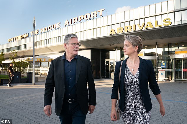Red and Green fanatic Sir Keir Starmer was photographed last week (alongside Shadow Home Secretary Yvette Cooper) at an airport near The Hague, where they visited Europol police headquarters so he could make a very strange speech