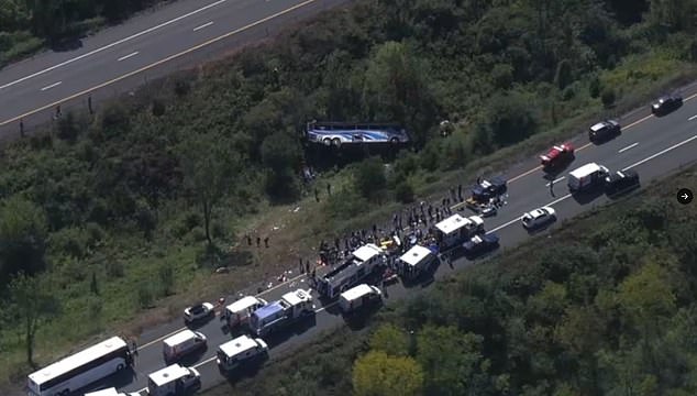 The last time the school traveled, a tragedy occurred after their bus, carrying four adults and 40 students, overturned about 1:30 p.m. Thursday about 10 miles from the nearest exit on the two-lane highway near the Orange County city of Wawayanda.
