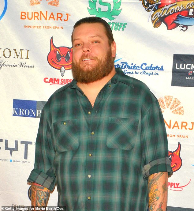 Got caught!  Corey Harrison, 40, the main cast member of Pawn Stars, was arrested early Friday morning and charged with driving under the influence in Las Vegas;  the reality star is pictured in October 2018