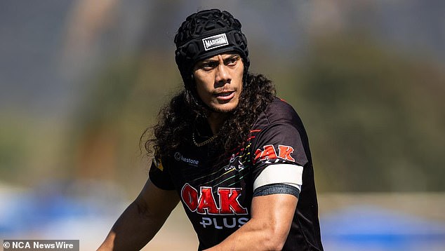 Panthers five-eighth Jarome Luai (pictured) had a lot of straps on his shoulder in training but is expected to play against Melbourne on Friday evening