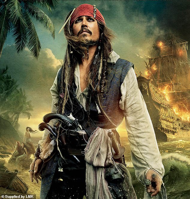 Throwback: The upcoming sixth Pirates Of The Caribbean movie has such a strange script that one of the writers is surprised Disney accepted it;  Johnny Depp is pictured for the fourth film