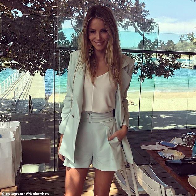 Jennifer Hawkins (pictured) and her husband Jake Wall are well underway with plans to build a $30 million Westfield-style mega-mansion on Sydney's northern beaches