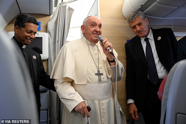 Pope Francis said on Monday that papal travel wasn't as easy as it used to be, as the 86-year-old pope completed the 43rd trip of his decade-long papacy.