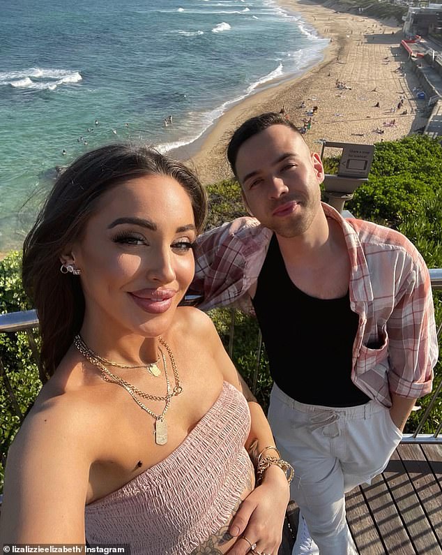 Pregnant Married At First Sight star Elizabeth Sobinoff has revealed she has a baby girl (pictured with boyfriend Samuel Levi)