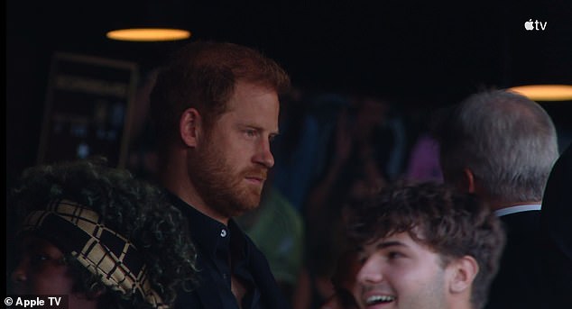 Prince Harry was seen on Sunday evening during an LAFC football match against Inter Miami