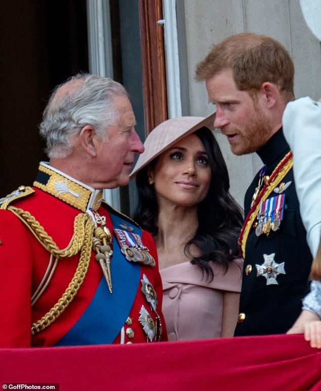 The Duke of Sussex, 39, was given the opportunity to reunite with his father before the evening of September 7 in a gesture from the king.  They are pictured here in 2018.