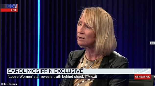 Speaking out: Carol McGiffin accused her previous show of pushing liberal awakened rhetoric 'down viewers' throats' after ending her 20-year association with the ITV base