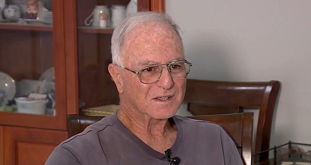 Joseph Scaglione, 73, was feeding ducks in the backyard of his home in Jupiter, Florida, when he was jumped by the otter