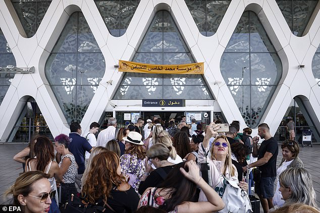 In the days after the earthquake, there were long lines at Moroccan airports