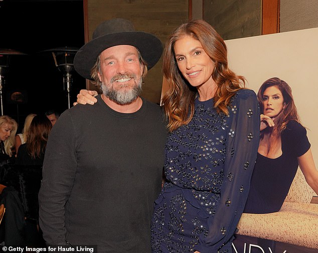 Brian Bowen Smith and Cindy Crawford at Nobu in 2022