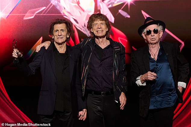 The latest: The Rolling Stones' latest single Sweet Sounds of Heaven was well received by fans upon its release on Thursday.  The band's Ronnie Wood (76), Mick Jagger (80) and Keith Richards (79) were pictured at an album launch party in London this month